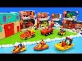 Fireman sam toys unboxing for kids fire trucks firestation  firefighter playsets