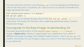 Resolving apt-get update -y Error in Docker Images