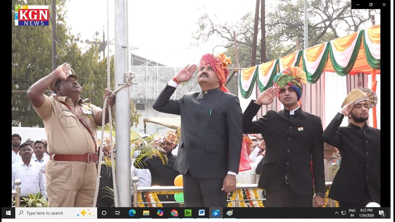 पालकमंत्री संजय राठोड यांच्या हस्ते ७७ व्या प्रजासत्ताक दिनी ध्वजारोहण सोहळा संपन् || Republic Day 