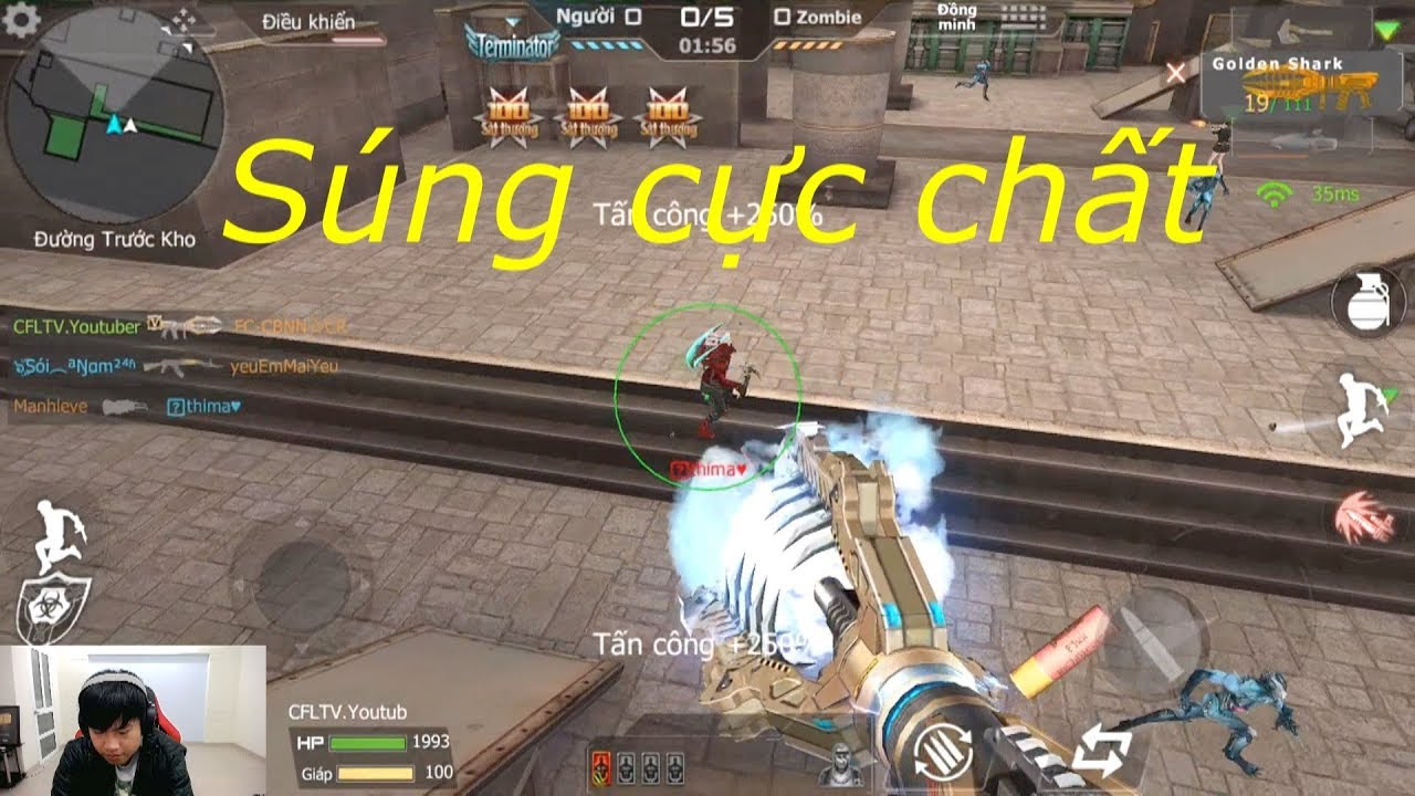 [ Bình Luận CF ] Golden Shark - Súng cực chất - Tiền Zombie v4