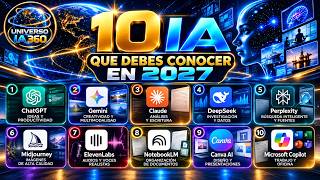 10 Herramientas de IA que Debes Conocer en 2027 | Guía para Principiantes
