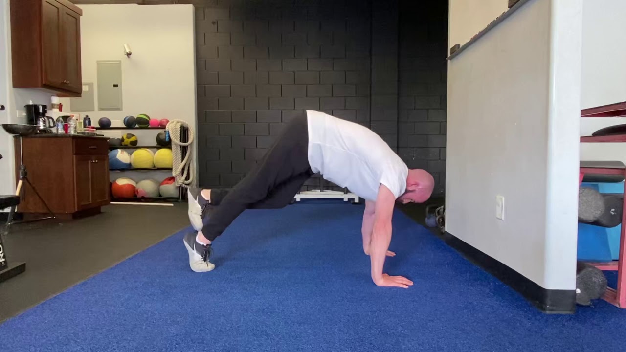 Push Up Position Ankle Rocks - YouTube