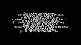 Video thumbnail of "Nielson - De Man Die Niet Kan Gaan (Lyrics)"