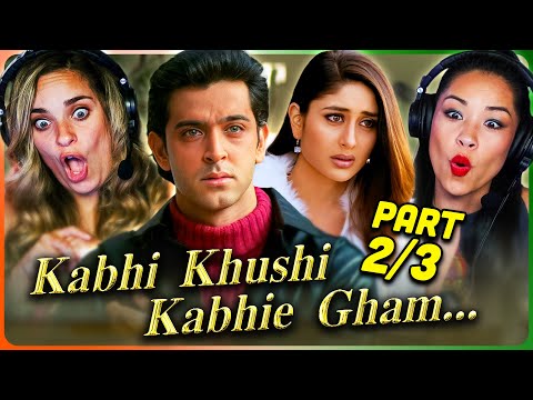 KABHI KHUSHI KABHIE GHAM Movie Reaction Part (2/3)! | Shah Rukh Khan | Kajol | Amitabh Bachchan