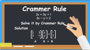 Solve Matrix by Cramer’s Rule | Step-by-Step Explanation with Example