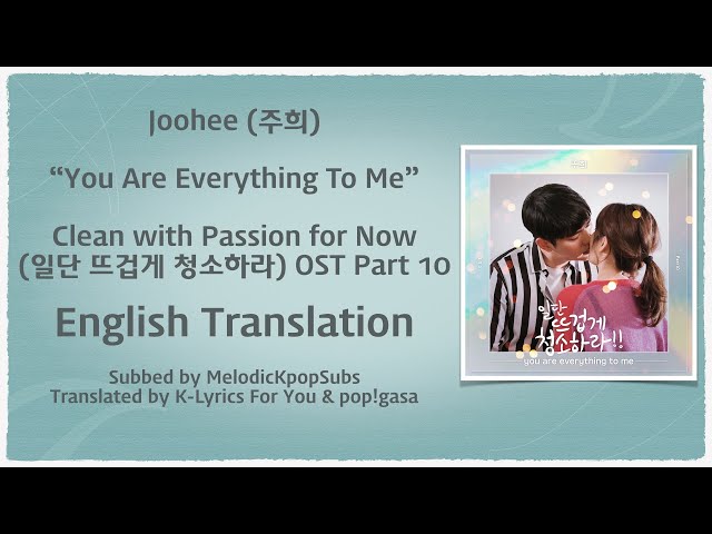 Joohee (주희) - You Are Everything To Me (Clean with Passion for Now OST Part 10) [English Subs] class=