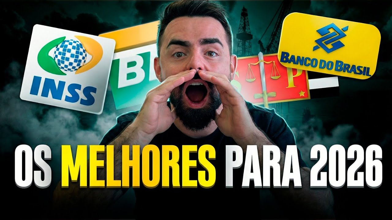 TOP 5 MELHORES CONCURSOS PARA MUDAR DE VIDA EM 2026!