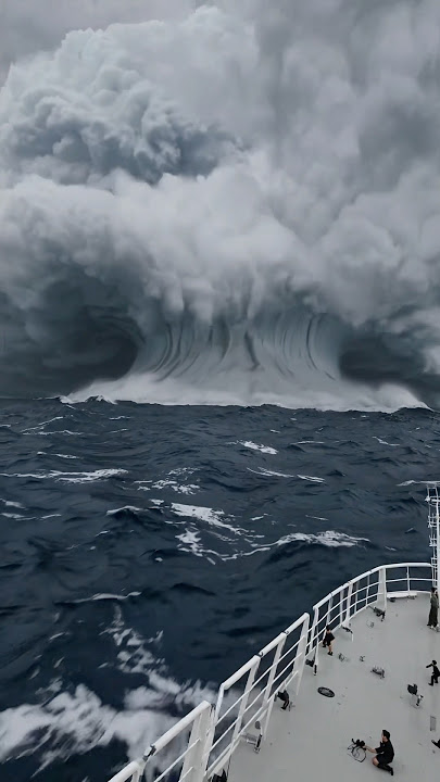 A storm in the Atlantic Ocean #storm #ocean #oceanwaves #waves #шторм