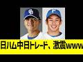 日ハム中日トレード、激震www