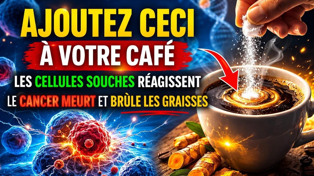 Ajoutez CECI à votre café — Les cellules souches réagissent, le cancer meurt et brûle les graisses