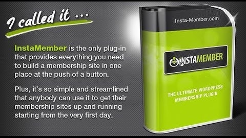 Instamember - tips for Wordpress Membership Plugin