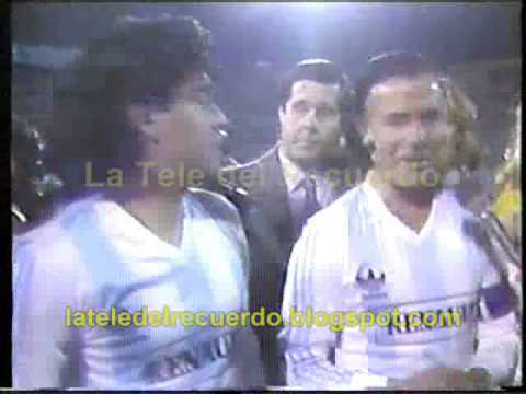 El día que Maradona jugó con el presidente... 1989
