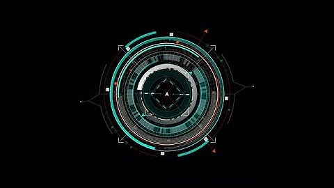 Round HUD Scanner Indicator Stock Motion Graphics