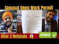 Canada Spousal Open Work Permit Approved After 3 Refusals | Canada Visa Latest Updates 2023 #canada