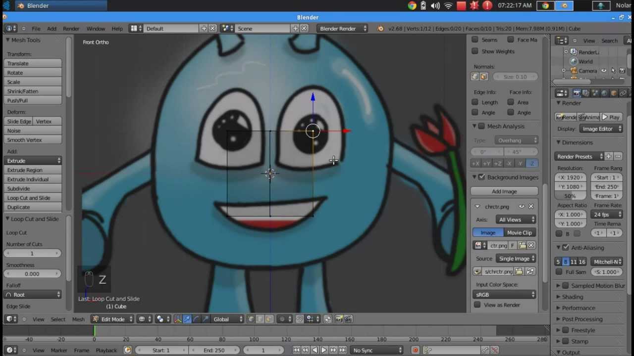  2D  Animation In Blender  Tutorials 3D to 2D  Modeling 