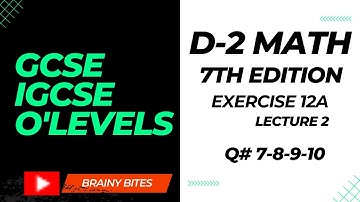 D-2 Math Ex 12A | Exercise 12A D-2 Maths | Surface Area of Pyramid | Easymath by Brainybites |