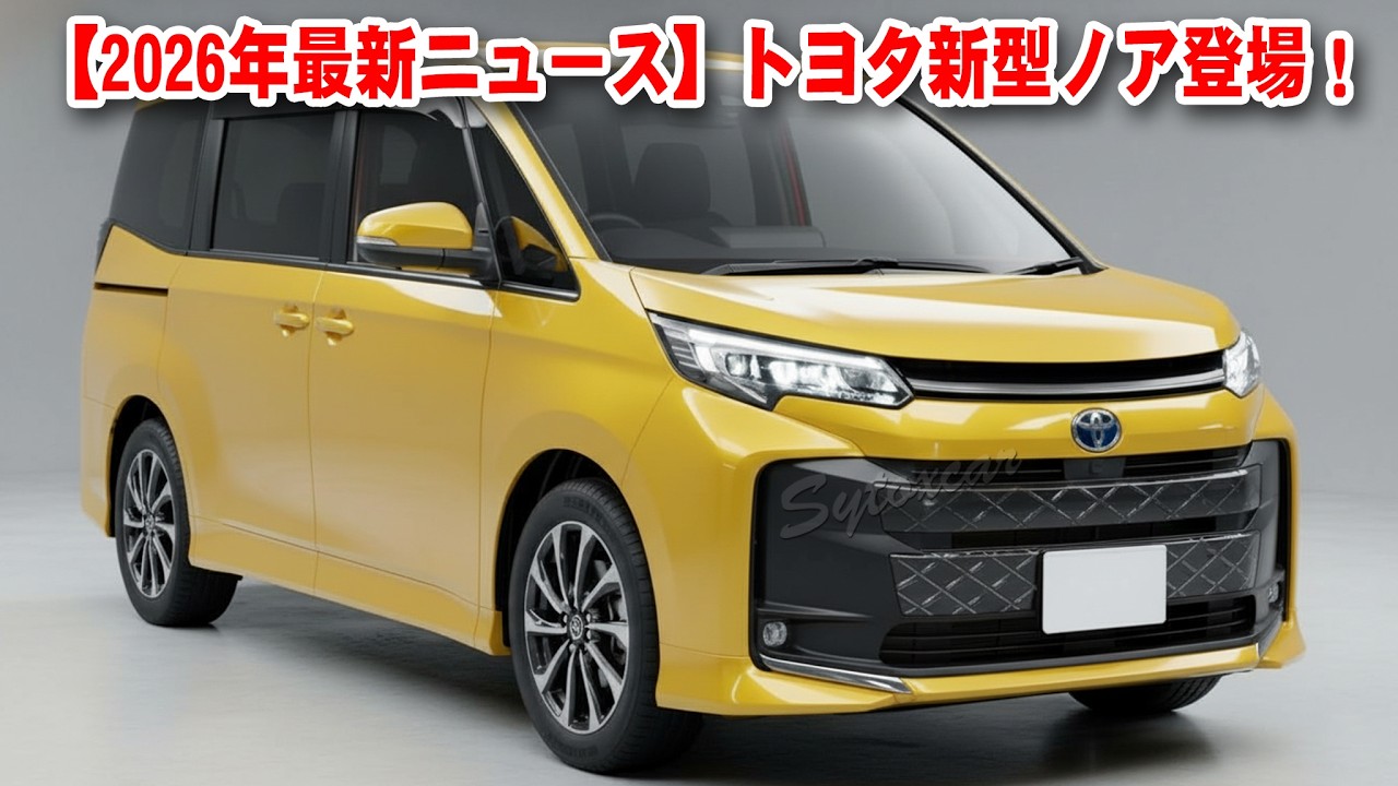 ノア　① 2026 Latest News] Toyota's new Noah has arrived! The redesigned