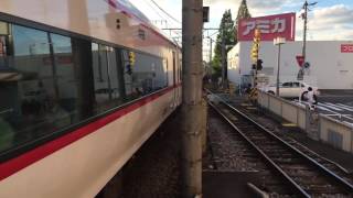 名鉄2200系(2202F 新塗装)&3100系(3116F) 特急 豊橋行き 通過