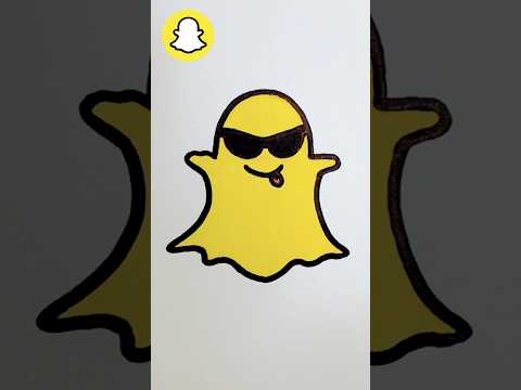 Snapchat Logo Colouring ShortsYoutubeshorts Satisfying Viralshorts