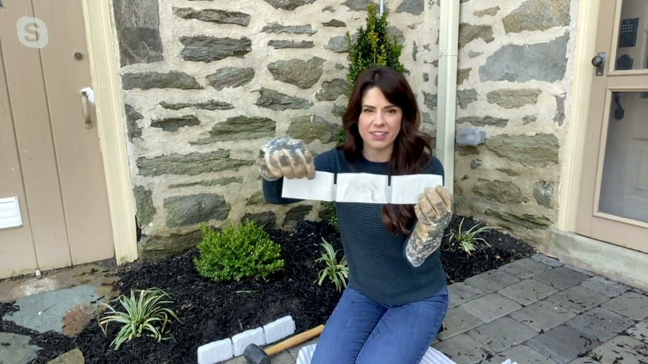 No-Dig Easy-to-Use 15' Faux Stone Garden Edging with Spikes on QVC