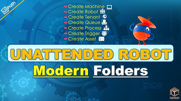 UiPath | Unattended Robot in Modern Folders | Connect Robot to Orchestrator 2022 | Community Edition