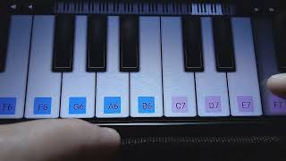 The Scientist - Coldplay (App Perfect Piano) + Backing Track F. screenshot 3