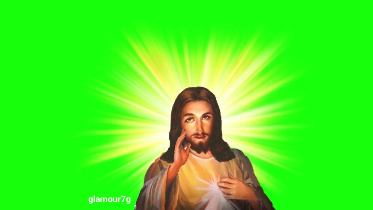 Blessing from Jesus in green screen YouTube