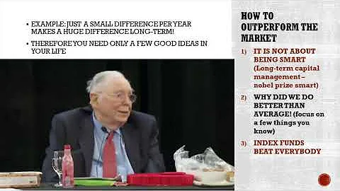Charlie Munger on How To Outperform the Market & Index Funds in 2020