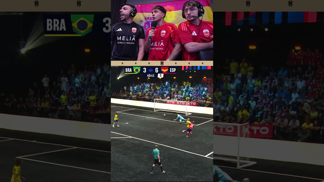El gol de la victoria de España contra Brasil. #KingsLeague