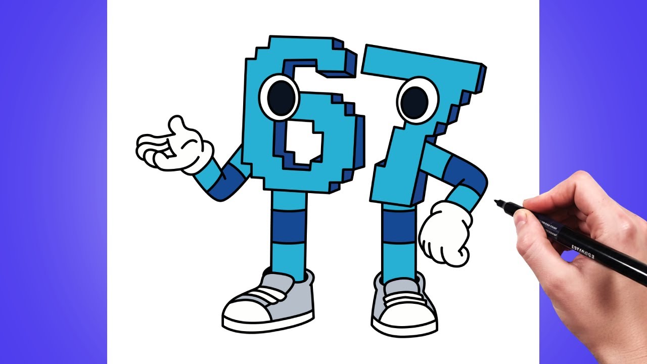 How to Draw 67 from Steal a Brainrot [ROBLOX] | Easy Drawing Tutorial ...