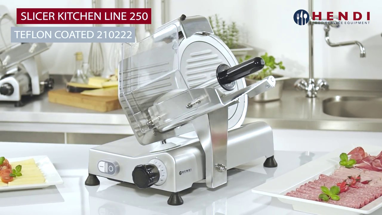 HENDI slicer Kitchen Line 250 Teflon Coated 210222