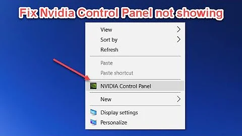Fix NVIDIA Control Panel Not showing in Windows 10/11