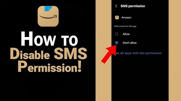How to Disable SMS Permission on Amazon [NEW]