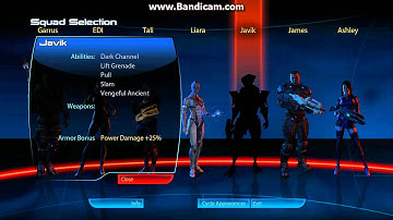 MassEffect 3 FUll Squad selection / how to unlock ashley williams