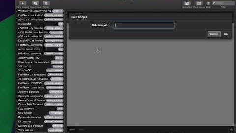 TextExpander for Testing Psychologists: Embedding snippets within snippets