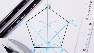 How to draw a Pentagon.