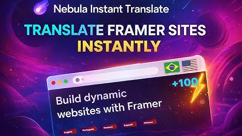 Translate your Framer Website instantly into over 100 languages