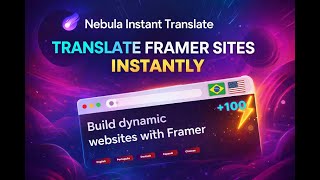Translate your Framer Website instantly into over 100 languages