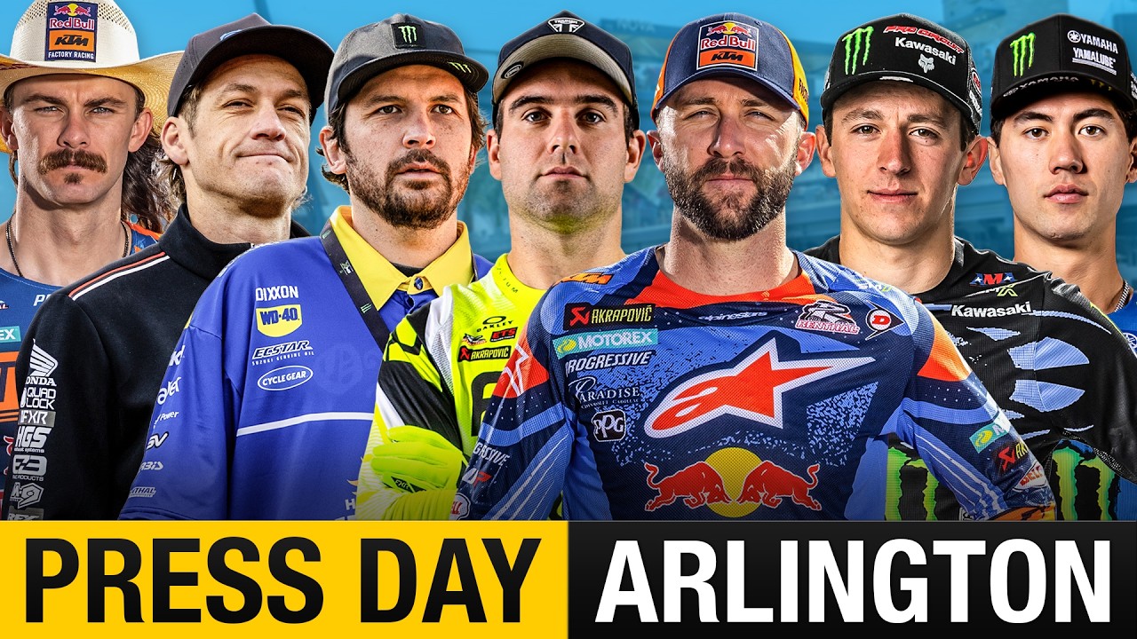 2026 Arlington Supercross Press Day | Tomac, Anderson, Craig