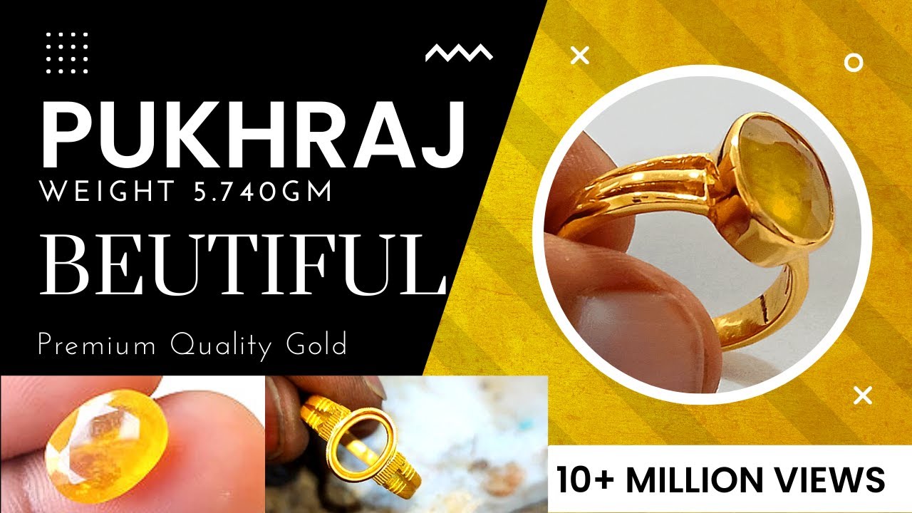 Yellow sapphire women's Ring | Men Ring | Kalyan Diamond Rings