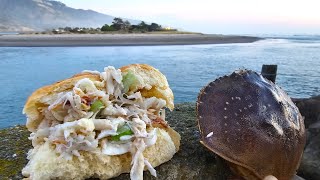 Dungeness Crab Catch & Cook Sandwich on the Beach