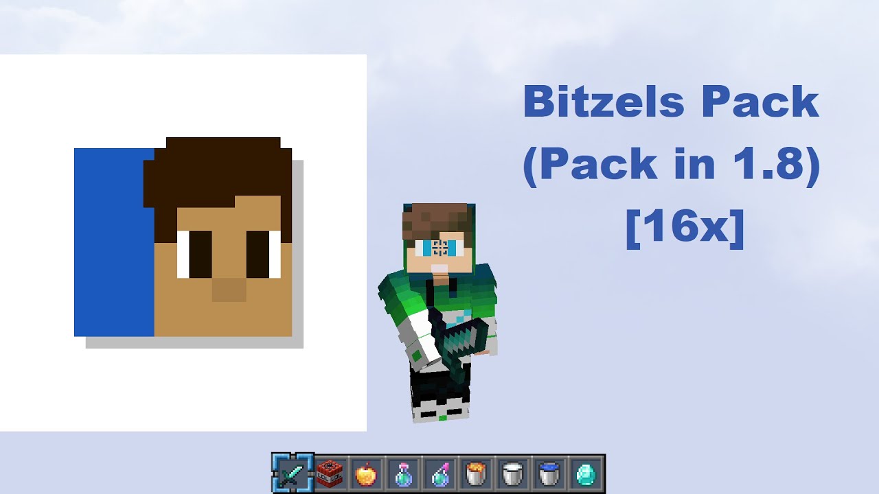 BITZEL'S PACK 1.8 [16x] | RESOURCE PACK PVP IN 1.8 | GREENKID VN REVIEW ...