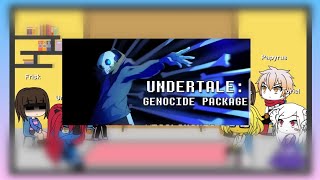 Undertale react to Genocide Package - Megalovania