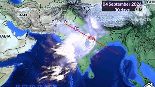 Monsoon Break Condition/30 Days Weather System Map Analysis South Asia 2026 6 August.