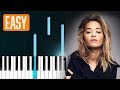 Rita Ora - "Let You Love Me" 100% EASY PIANO TUTORIAL