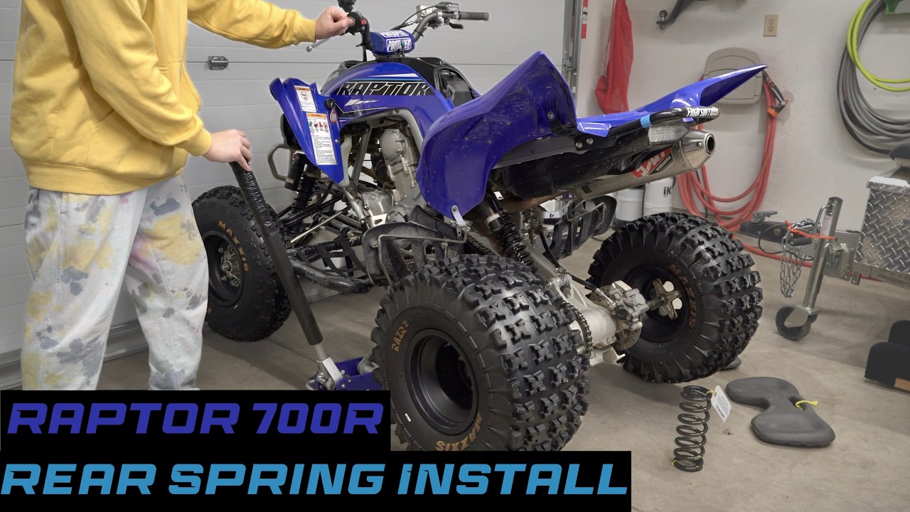 Установка задней пружины на Yamaha Raptor 700R