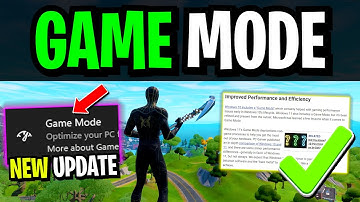 Should You Used The Game Mode in Chapter 3? (New Windows Game Mode Update!)