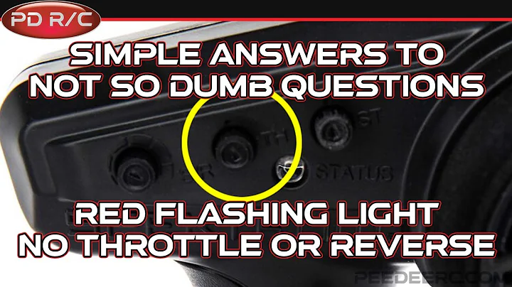 Red Flashing Light - No Throttle or Reverse