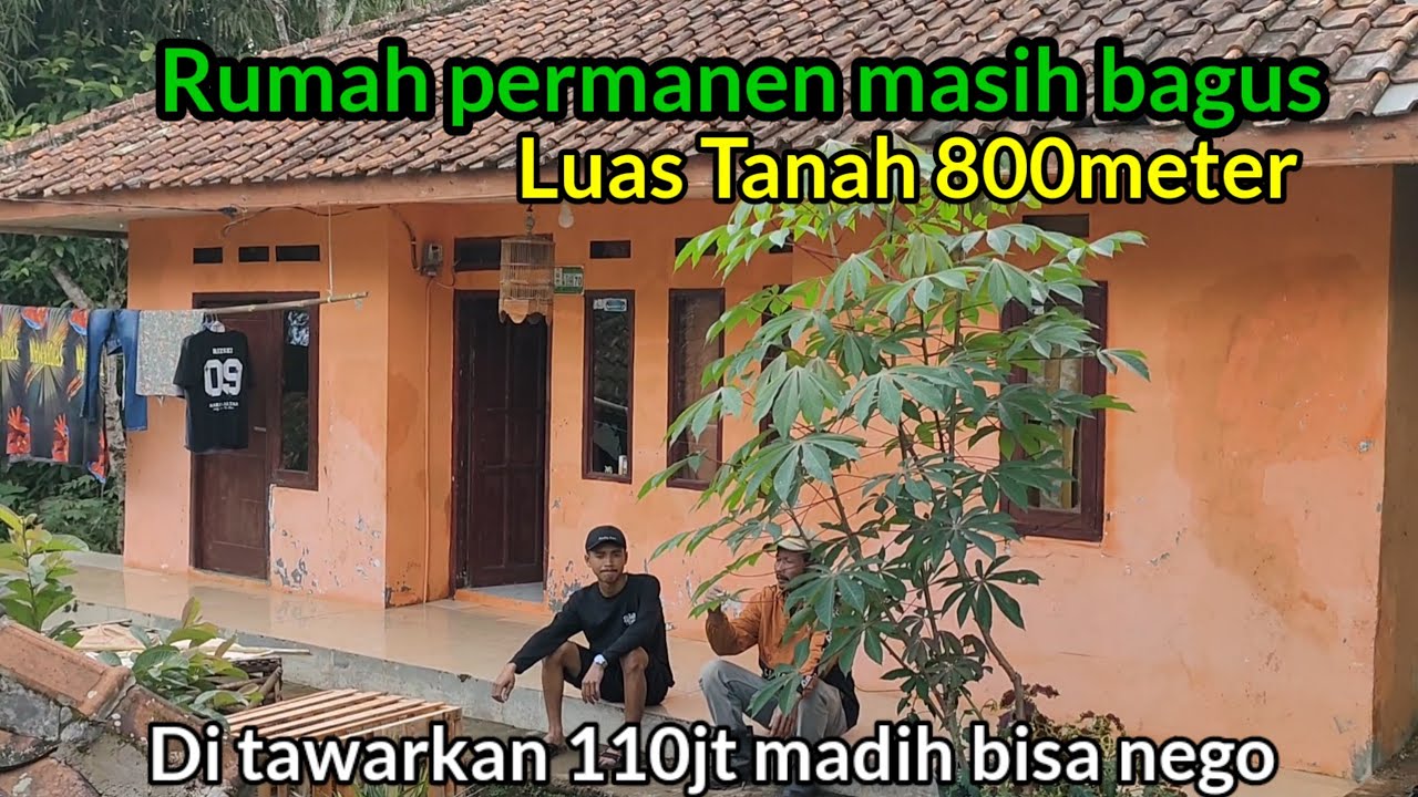 Rumah permanen‼️Luas lahan 800meter Di tawarkan 110jt nego yuk di gaskan
