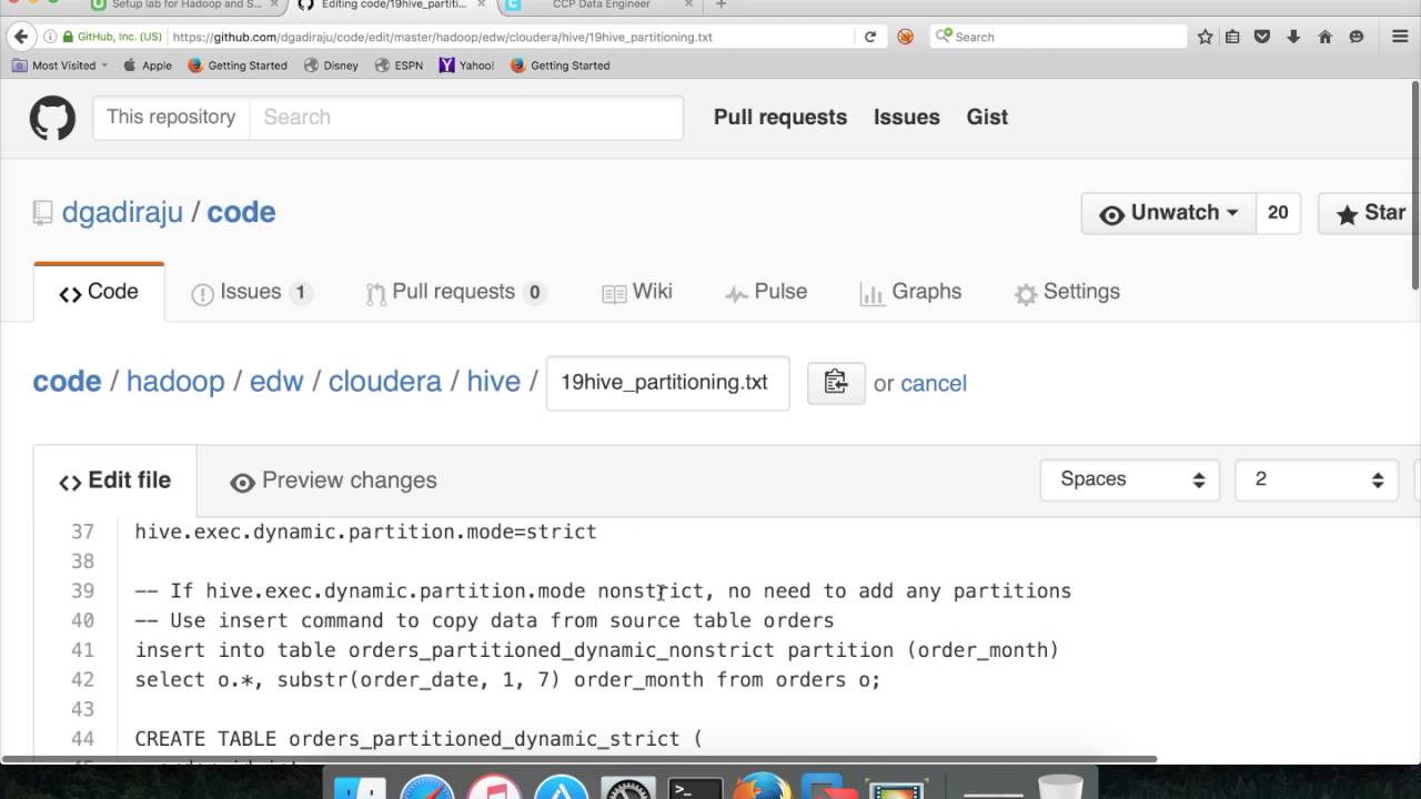 Apache Hive 02 Partition an existing data set according to one or